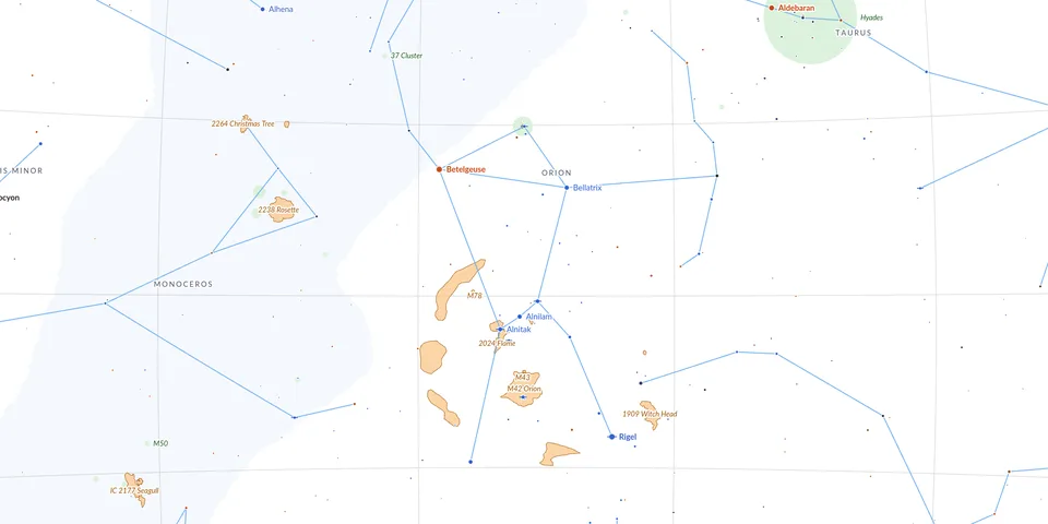 Aperçu de l’outil « Atlas du ciel interactif »